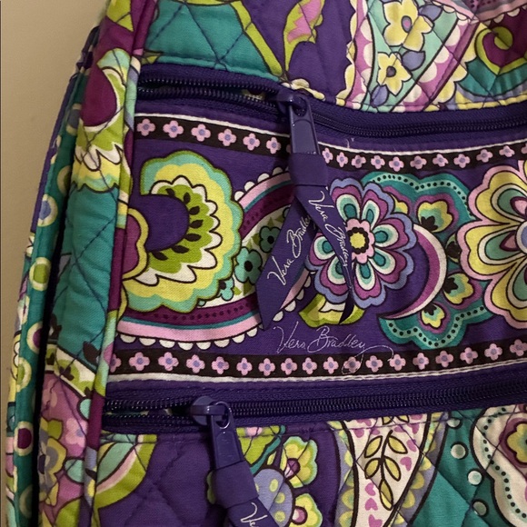 Vera Bradley - PURPLE PAISLEY FLORAL BACKPACK - Picture 7 of 16